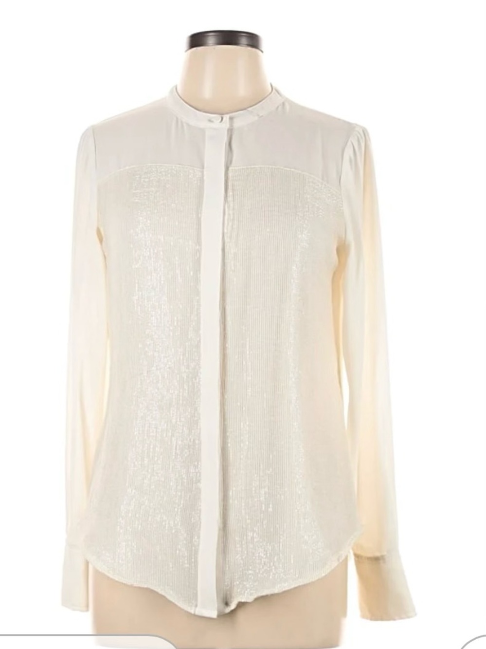 White House Black Market Lurex blouse